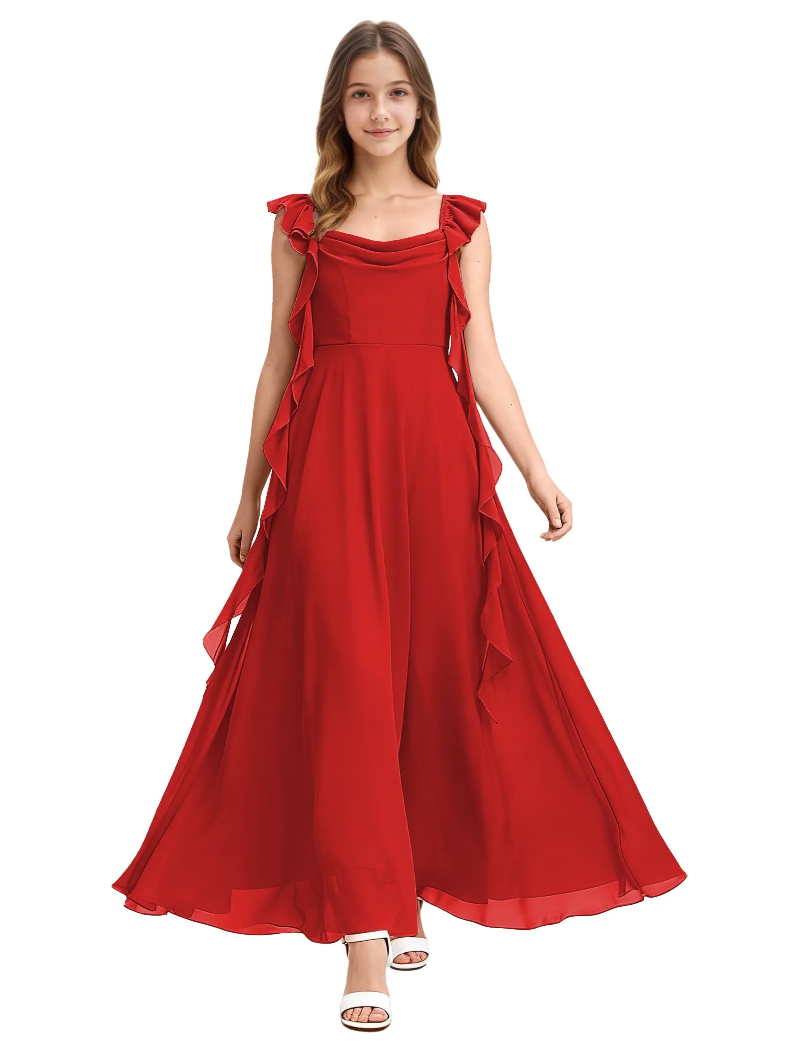 Vestido de princesa sin mangas de encaje