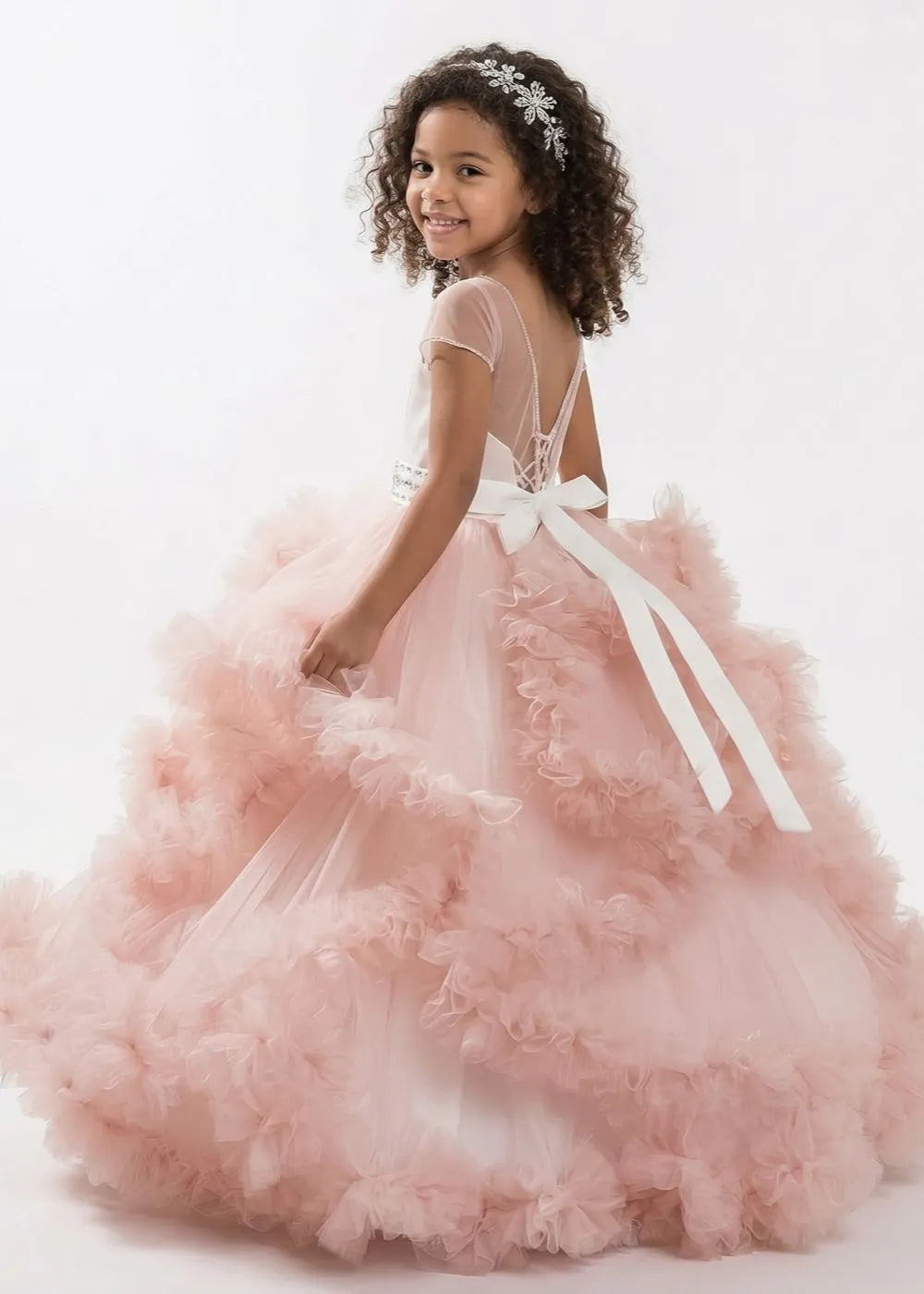 Enchanted Ruffle Princess Ball Gown for Girls