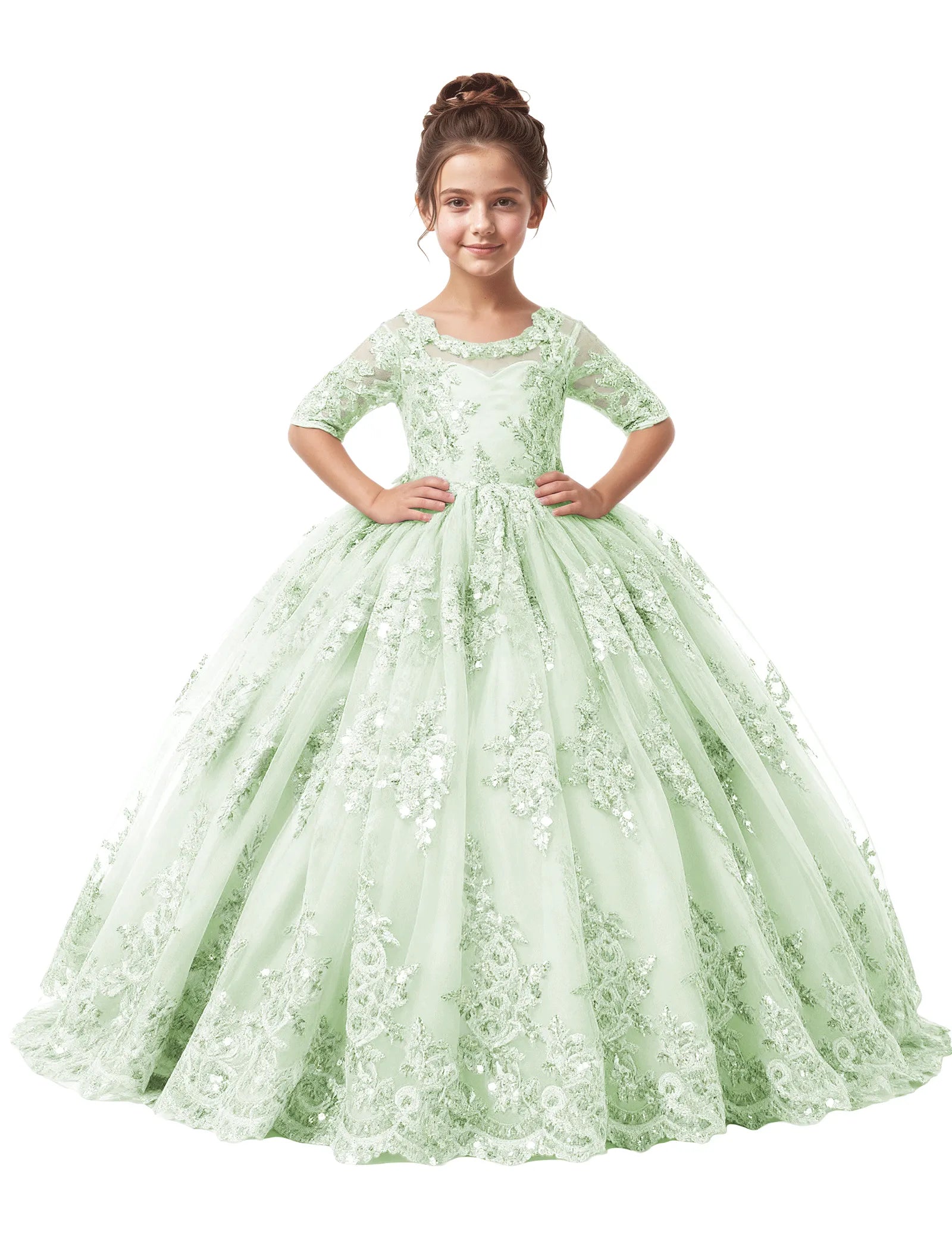 Spitzenkleid mit schulterfreiem Design