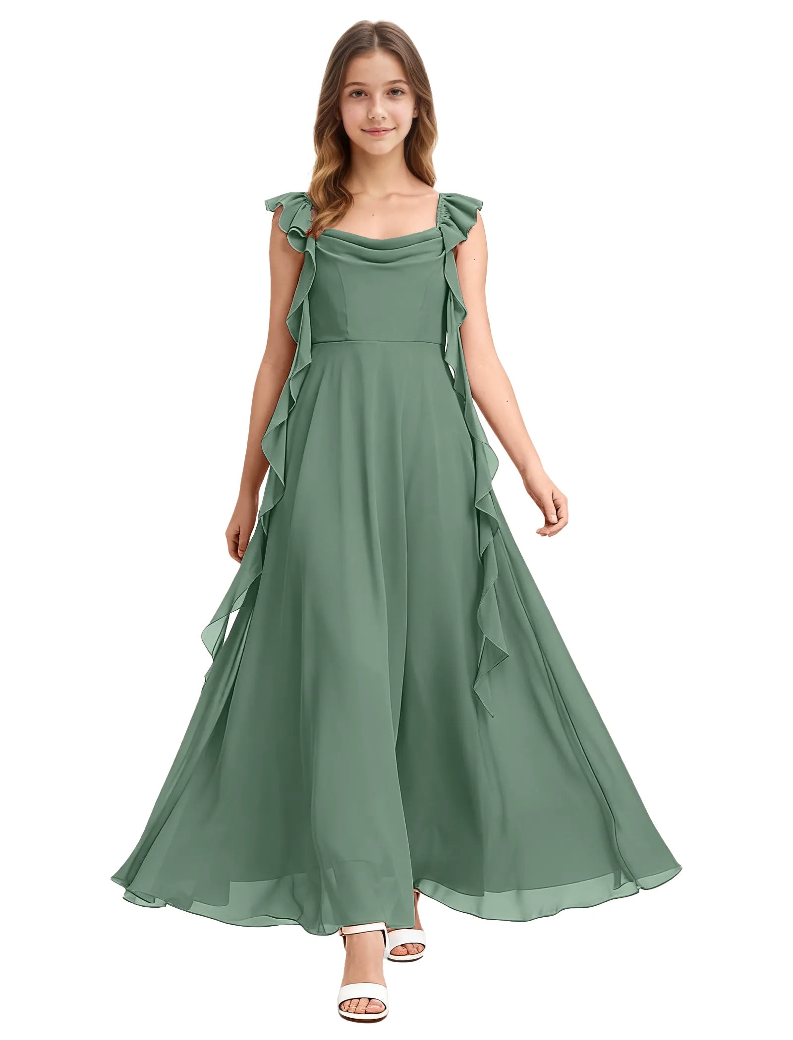 Vestido de princesa sin mangas de encaje