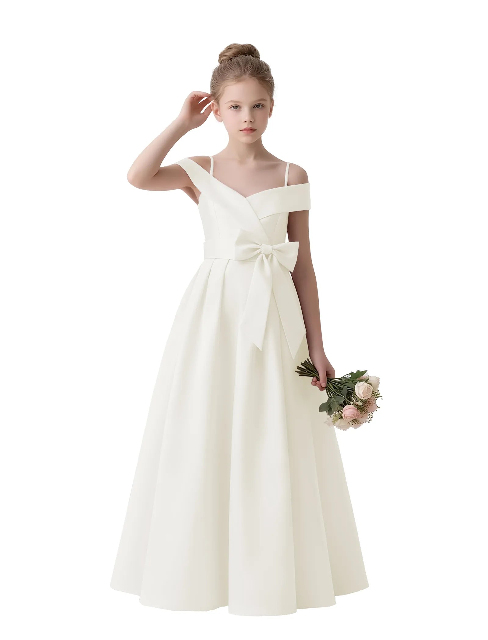 Spitzenkleid mit schulterfreiem Design