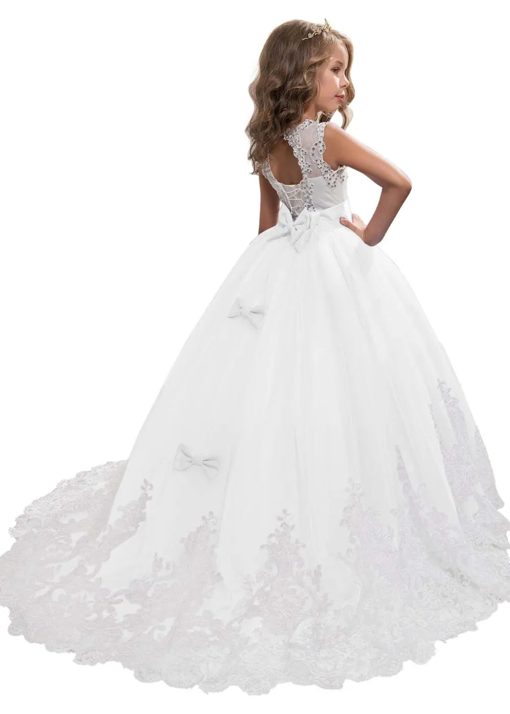 girls pageant dresses Lace Flower Girl Dresses – Exquisite Princess Ball Gown for Pageant