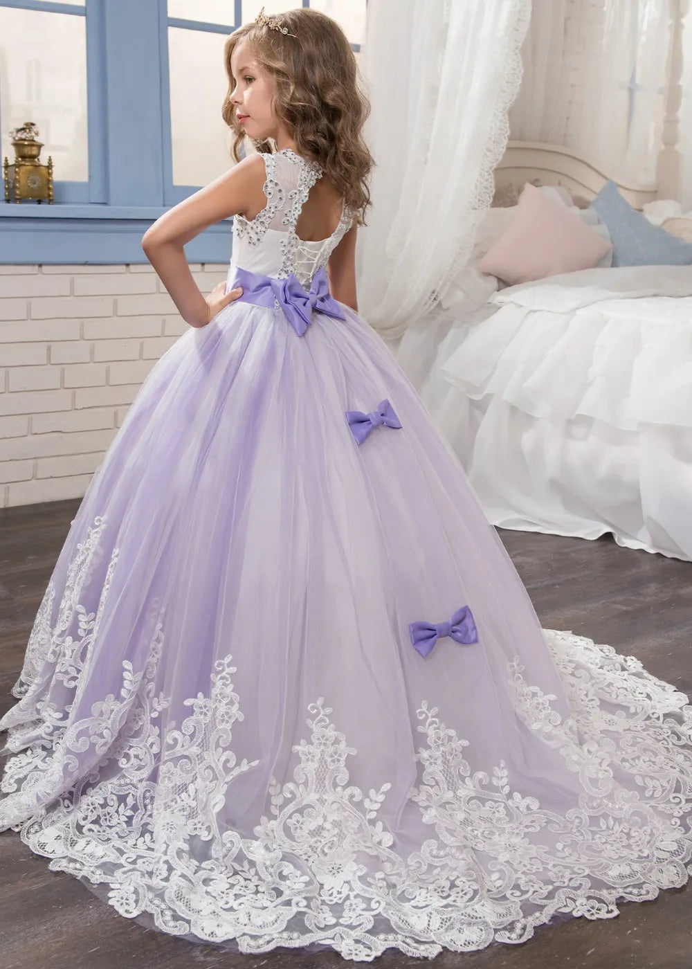 Princess Lilac Girls Pageant Dresses