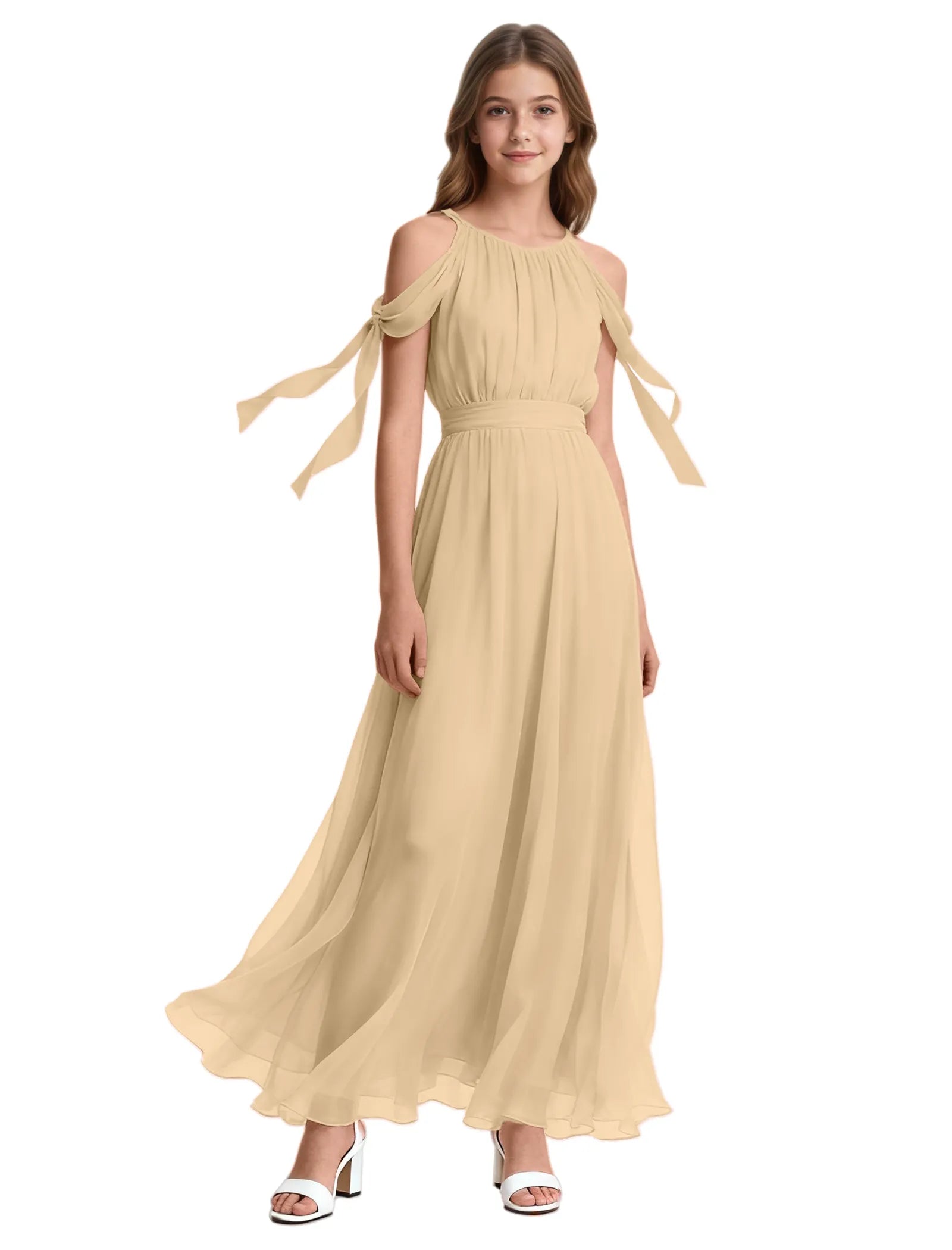 Spitzenkleid mit schulterfreiem Design