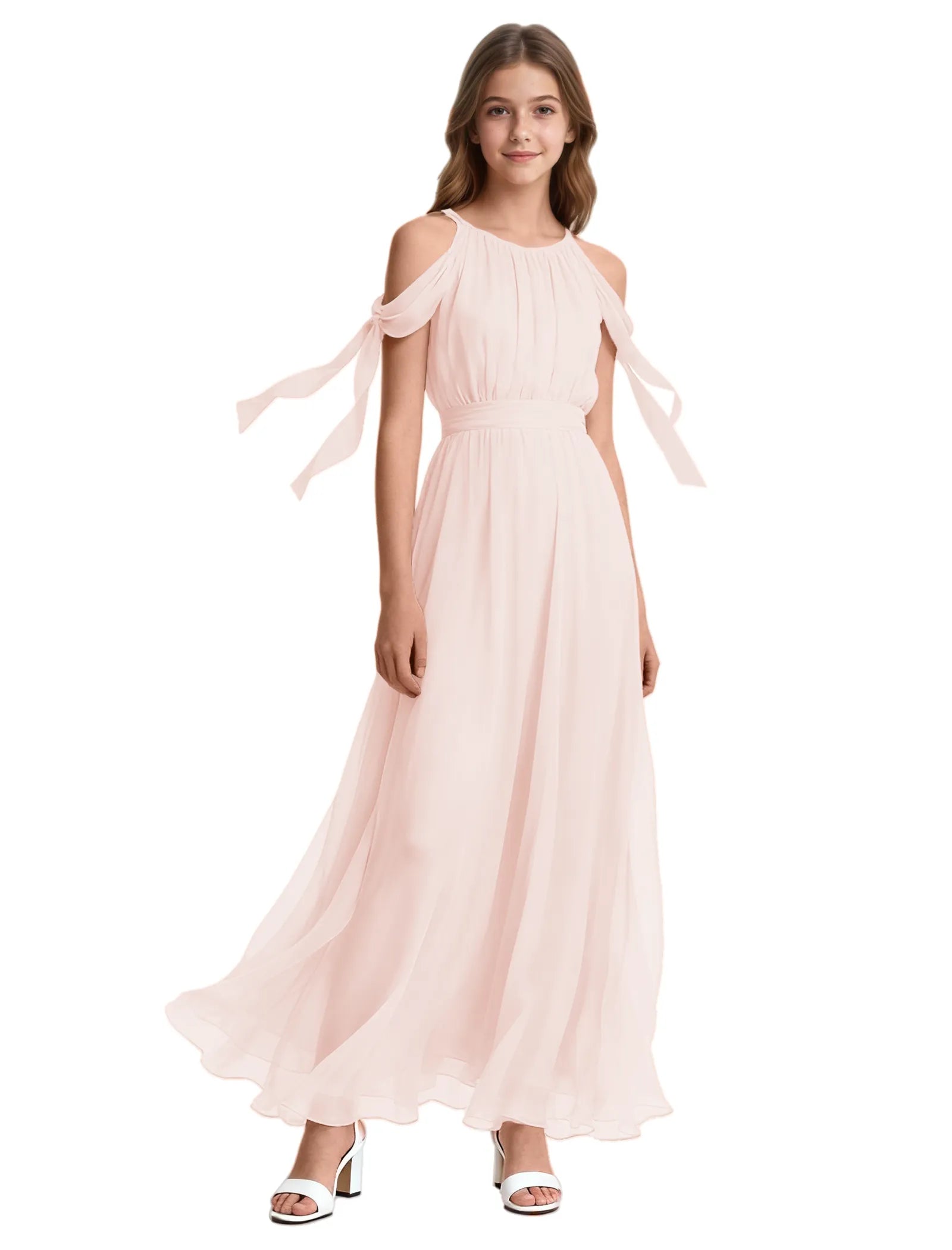 Spitzenkleid mit schulterfreiem Design