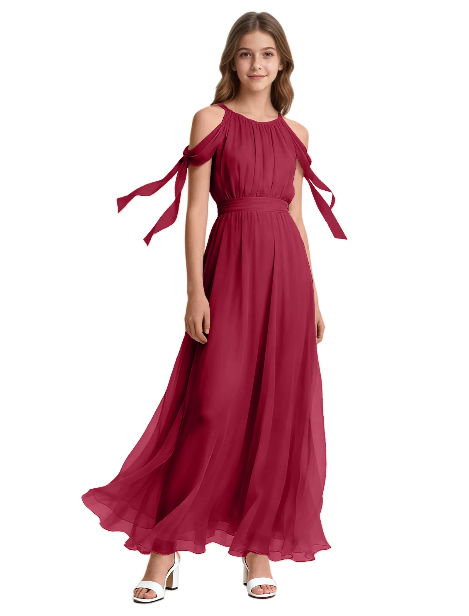 Spitzenkleid mit schulterfreiem Design