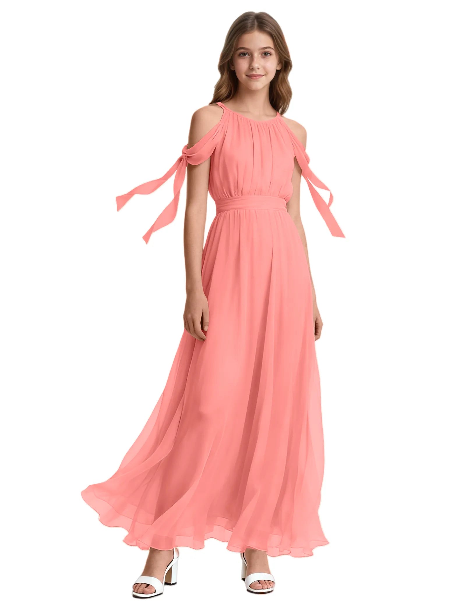 Spitzenkleid mit schulterfreiem Design