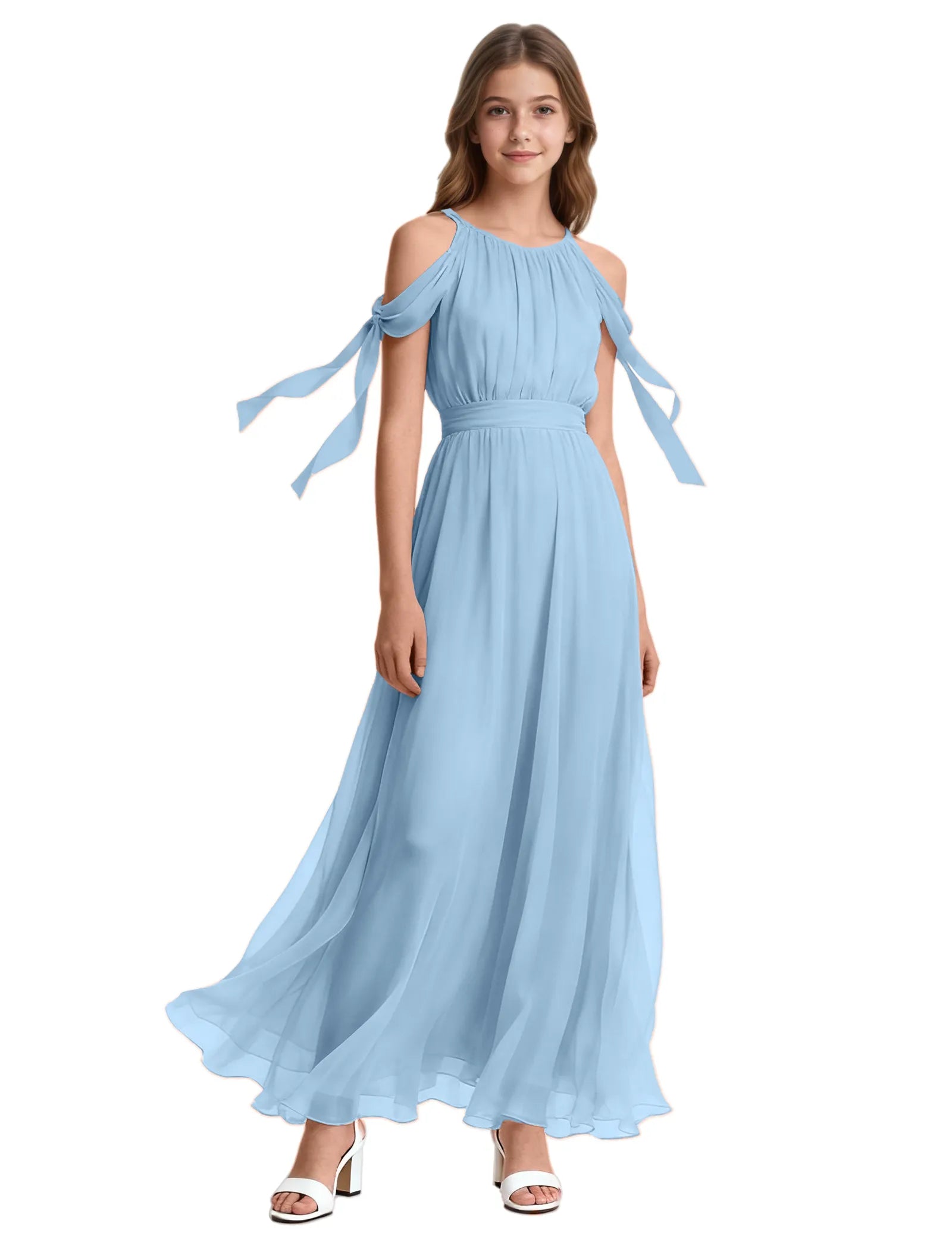 Spitzenkleid mit schulterfreiem Design