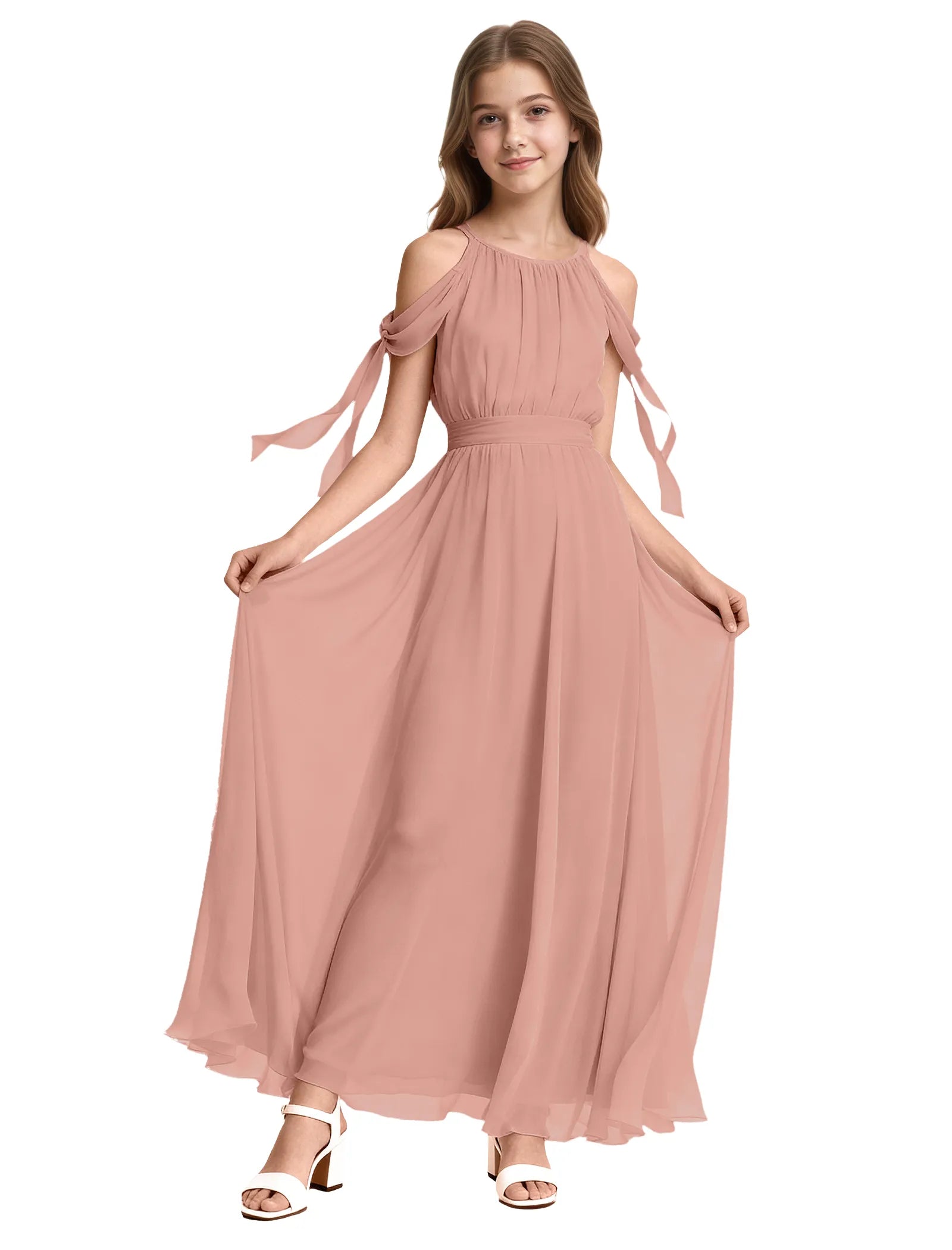 Spitzenkleid mit schulterfreiem Design