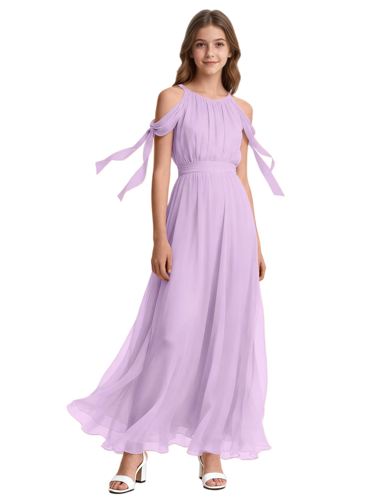 Spitzenkleid mit schulterfreiem Design