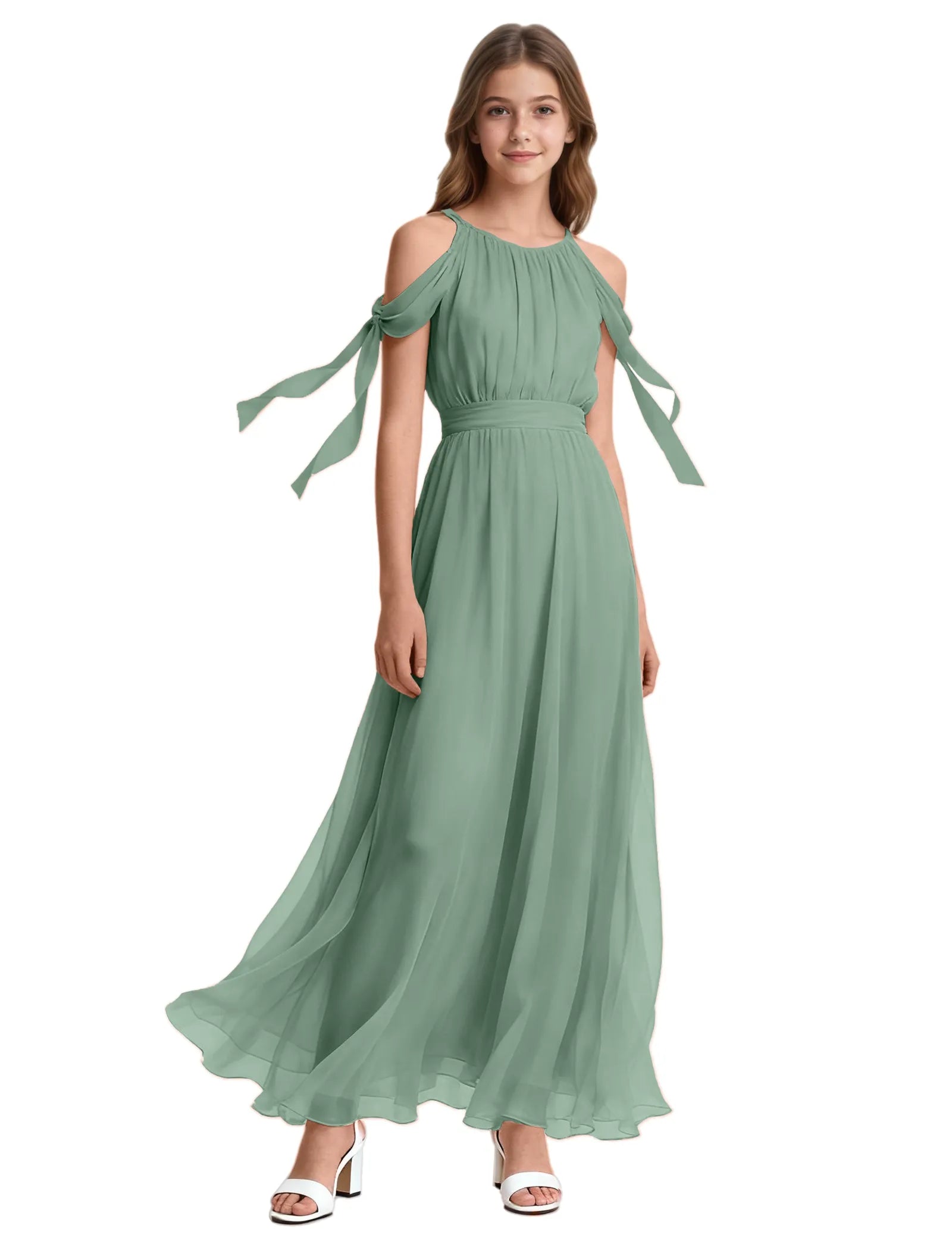 Spitzenkleid mit schulterfreiem Design