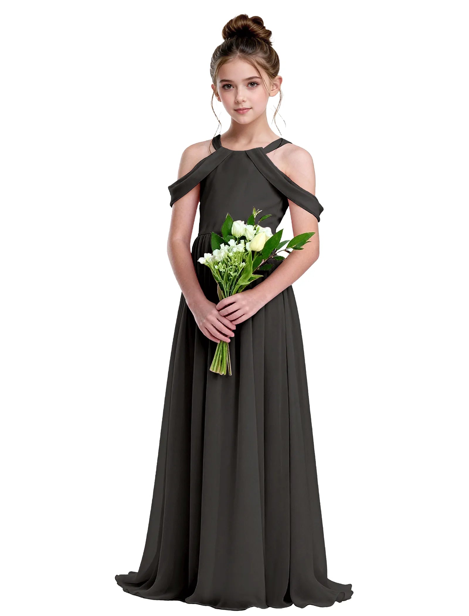Vestido de princesa sin mangas de encaje