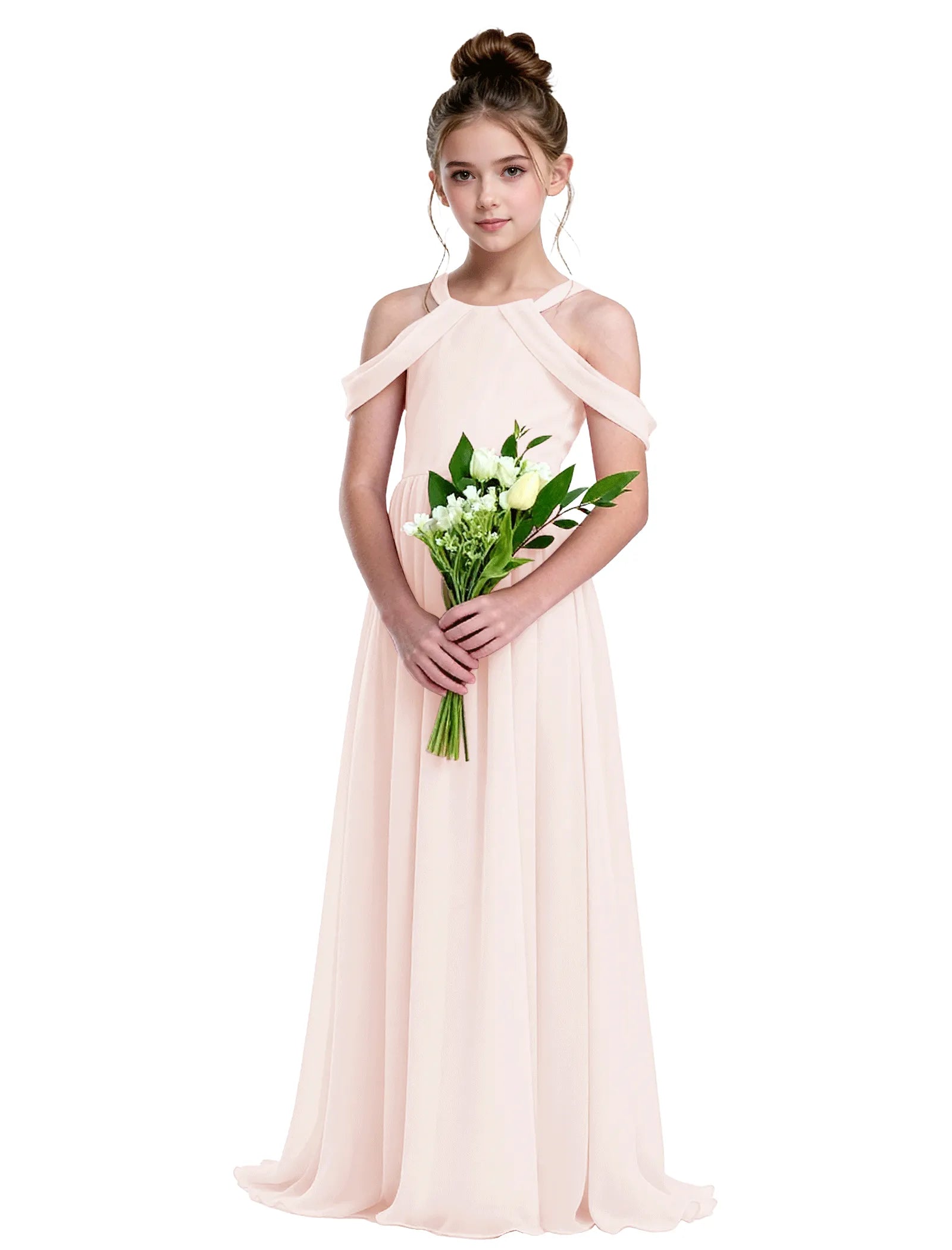 Vestido de princesa sin mangas de encaje