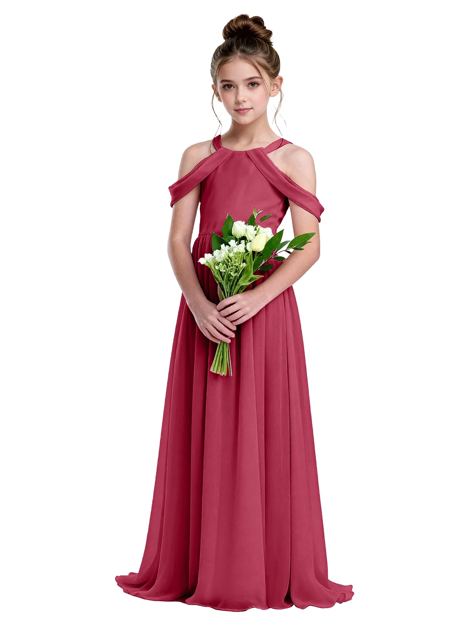 Vestido de princesa sin mangas de encaje