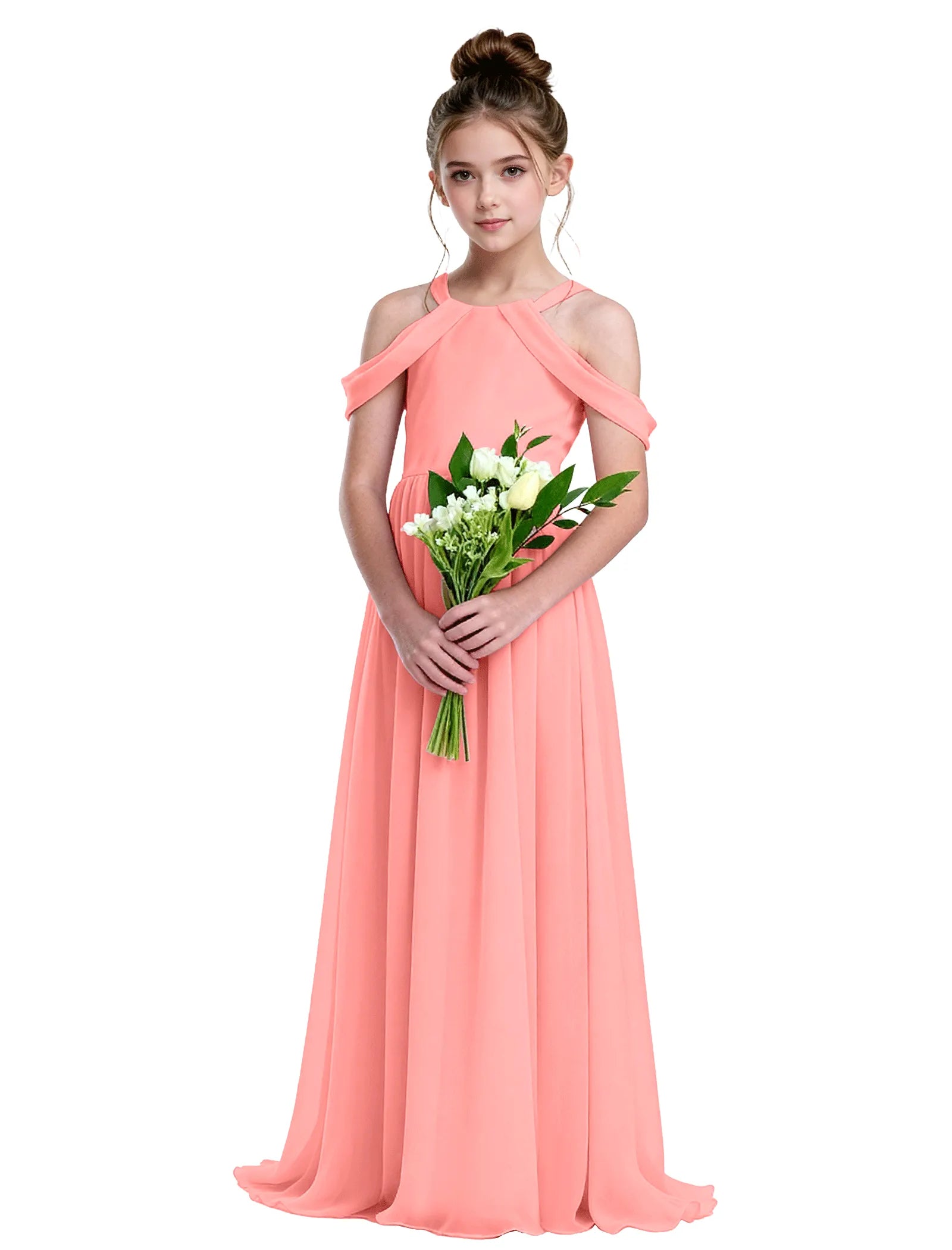 Vestido de princesa sin mangas de encaje