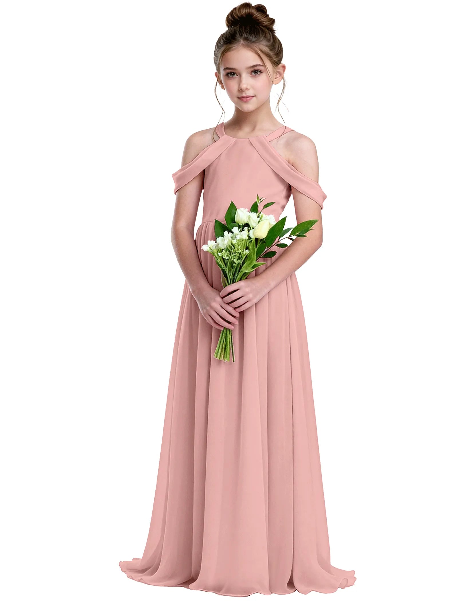 Vestido de princesa sin mangas de encaje
