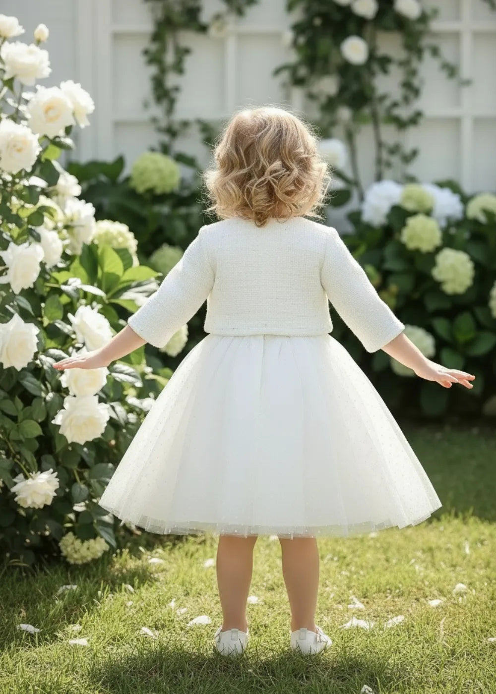 Classic Bow Wedding Guest Tulle Dress