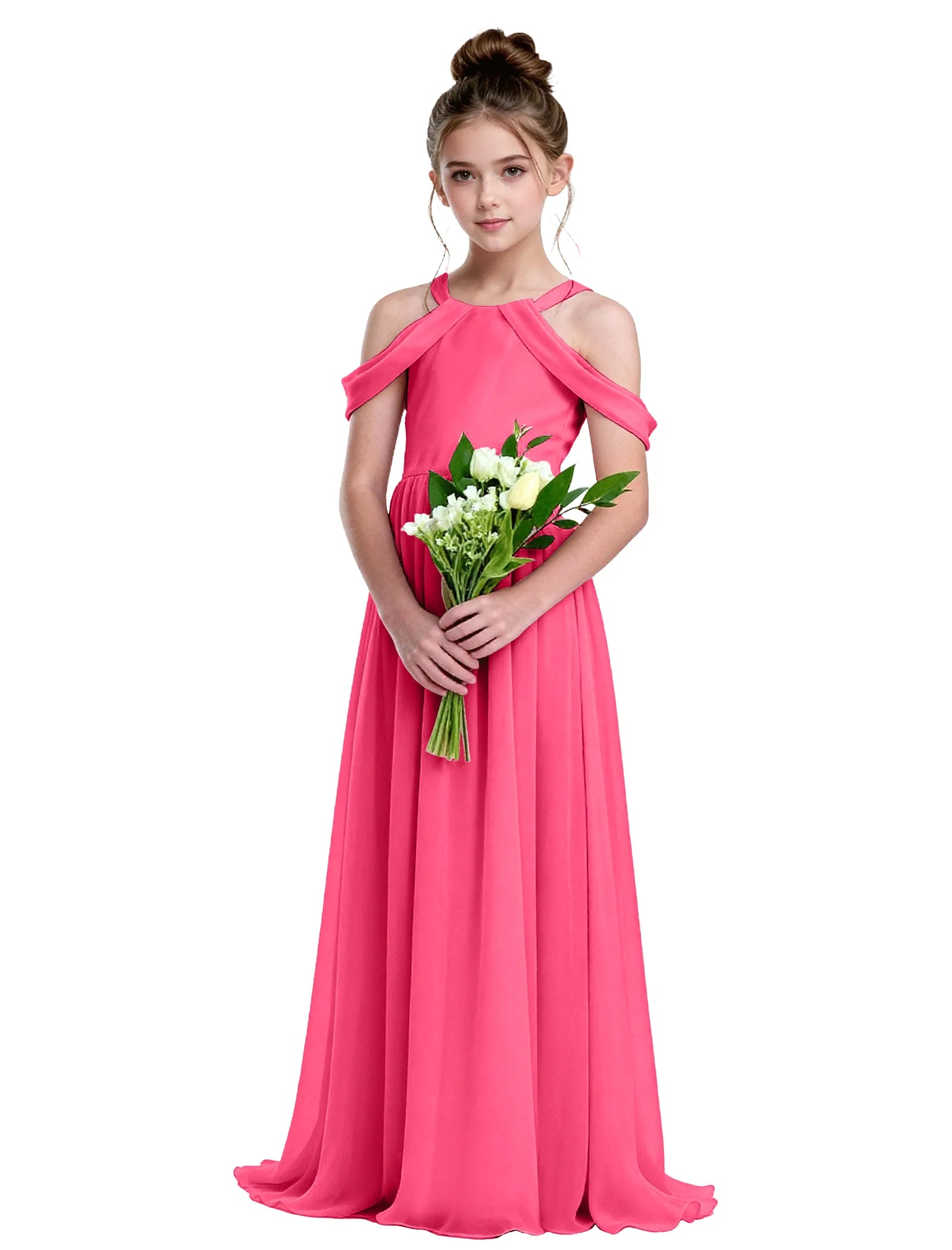 Vestido de princesa sin mangas de encaje