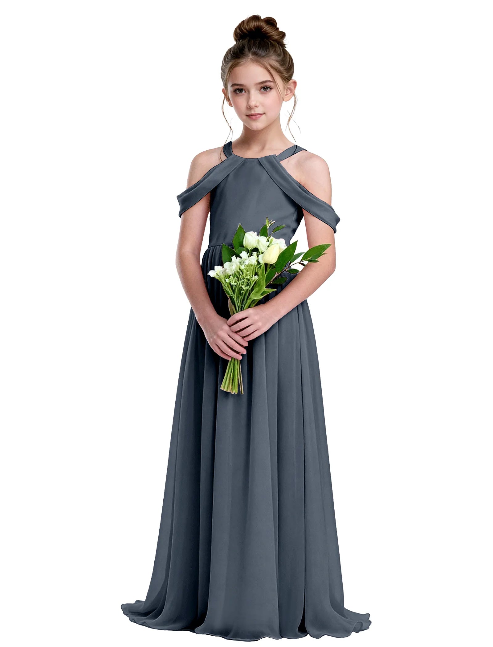 Vestido de princesa sin mangas de encaje