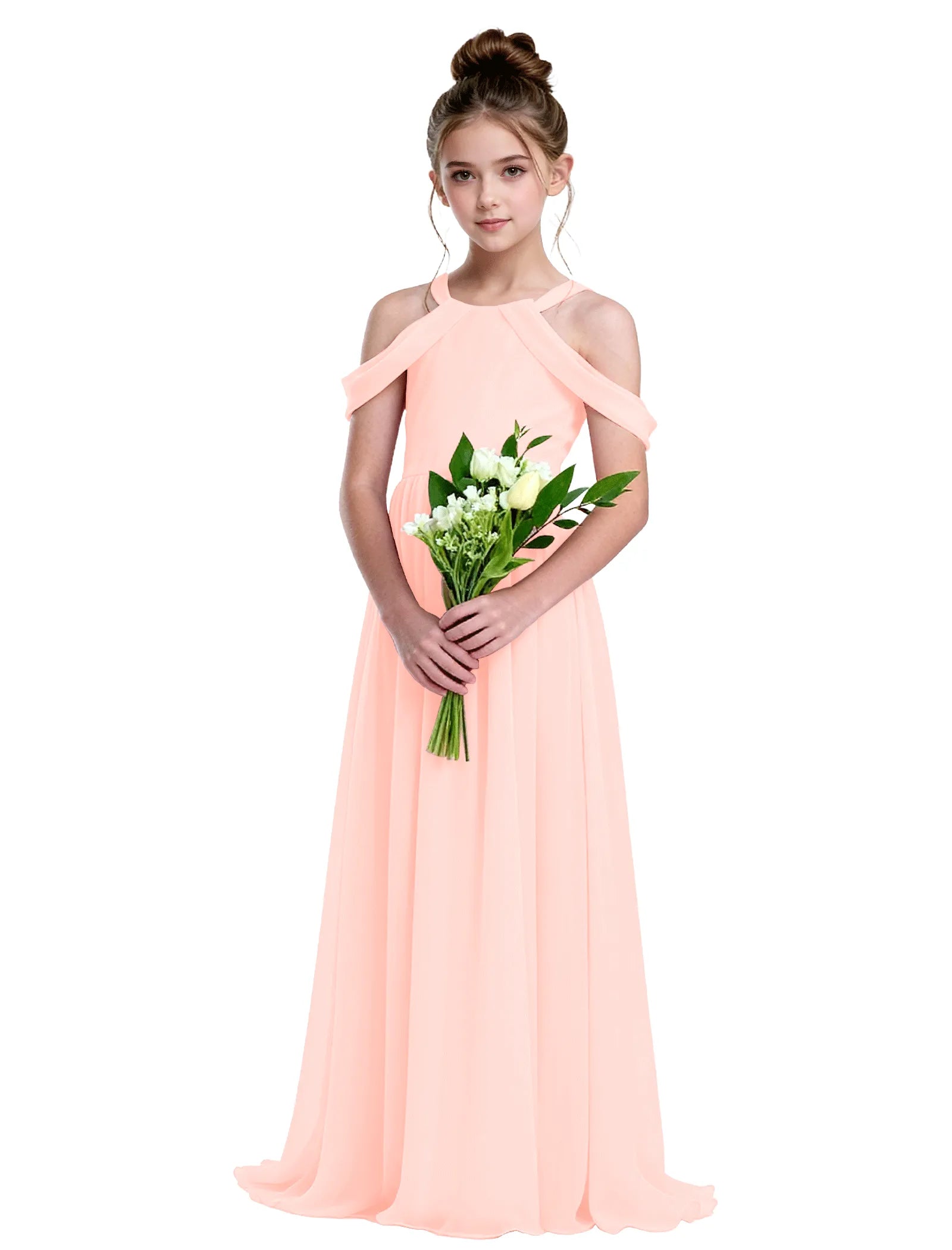 Vestido de princesa sin mangas de encaje