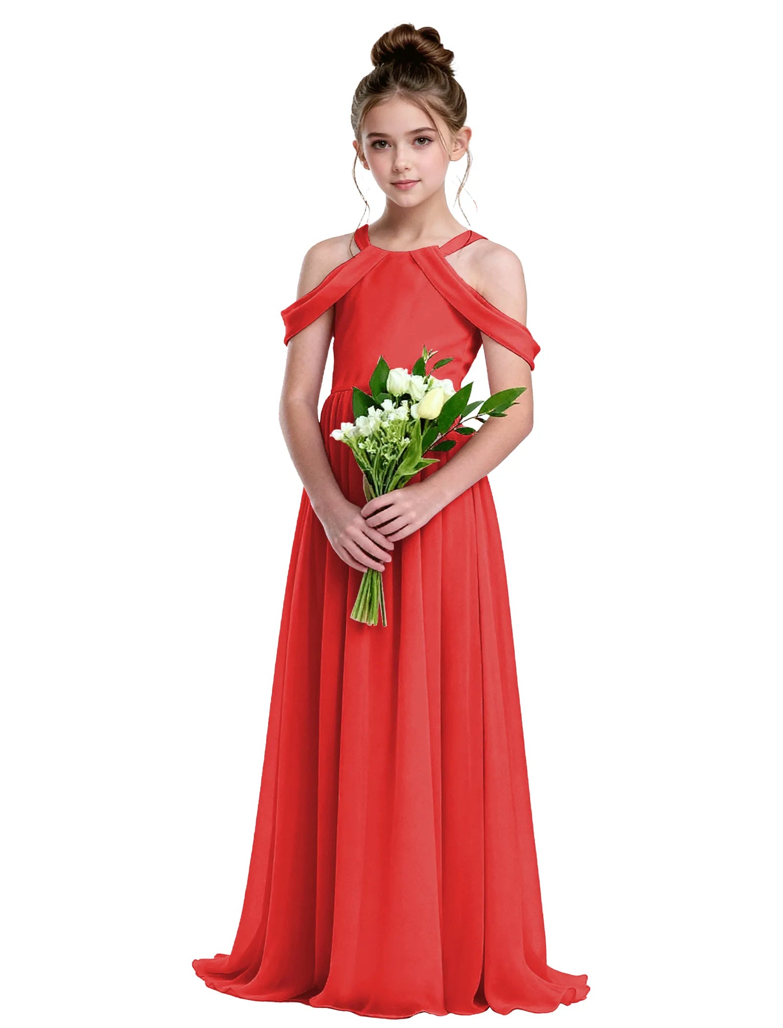 Vestido de princesa sin mangas de encaje
