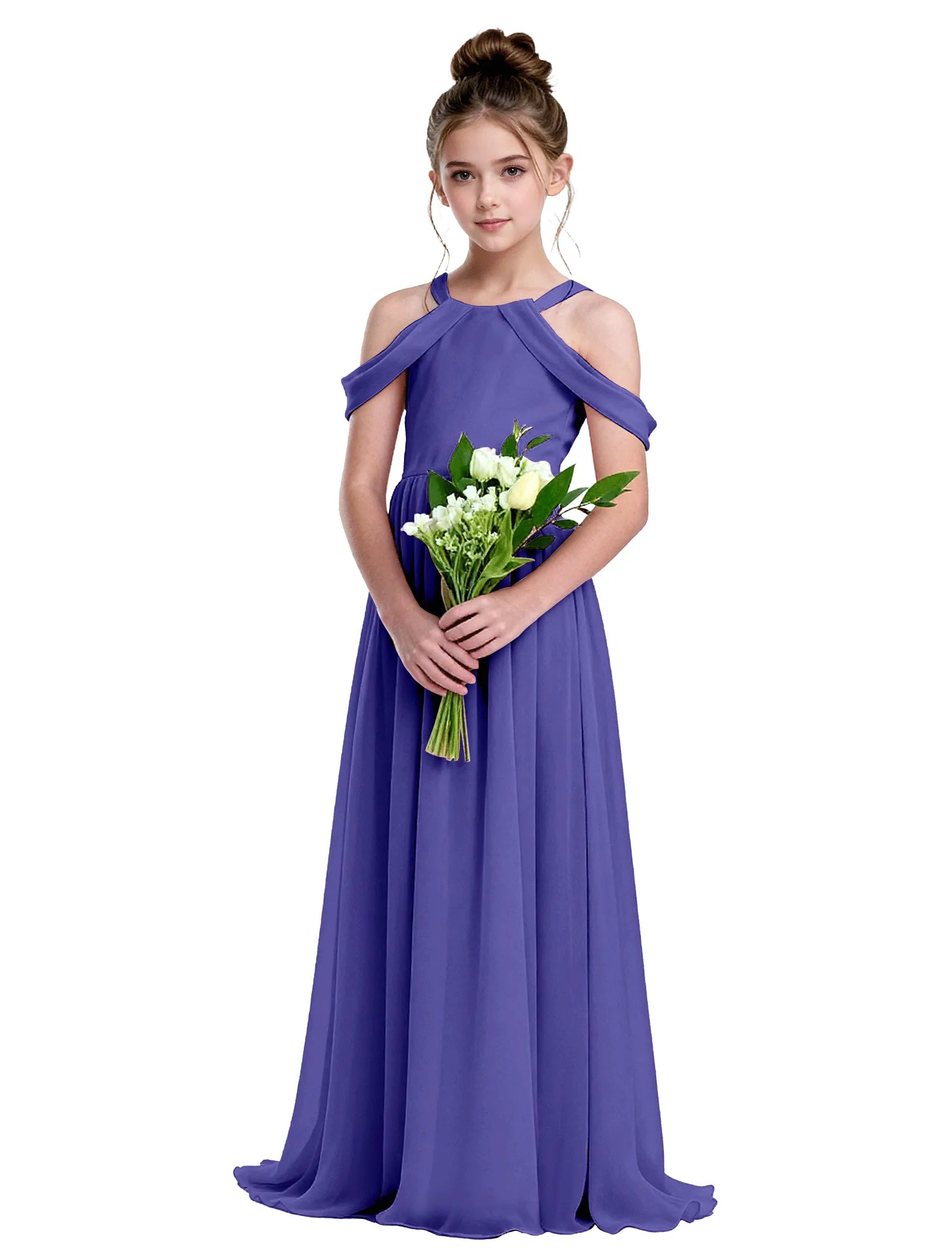 Vestido de princesa sin mangas de encaje