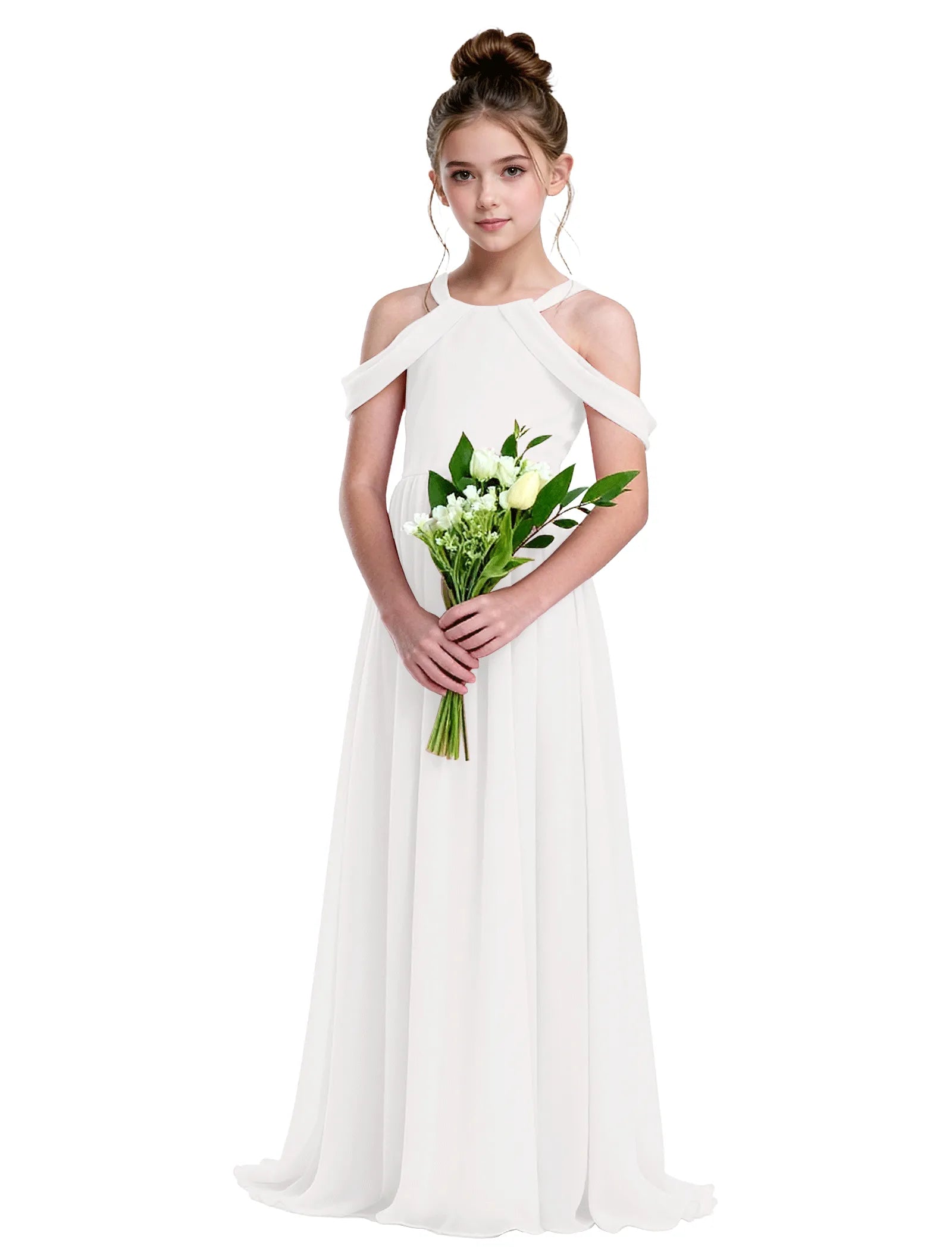 Vestido de princesa sin mangas de encaje