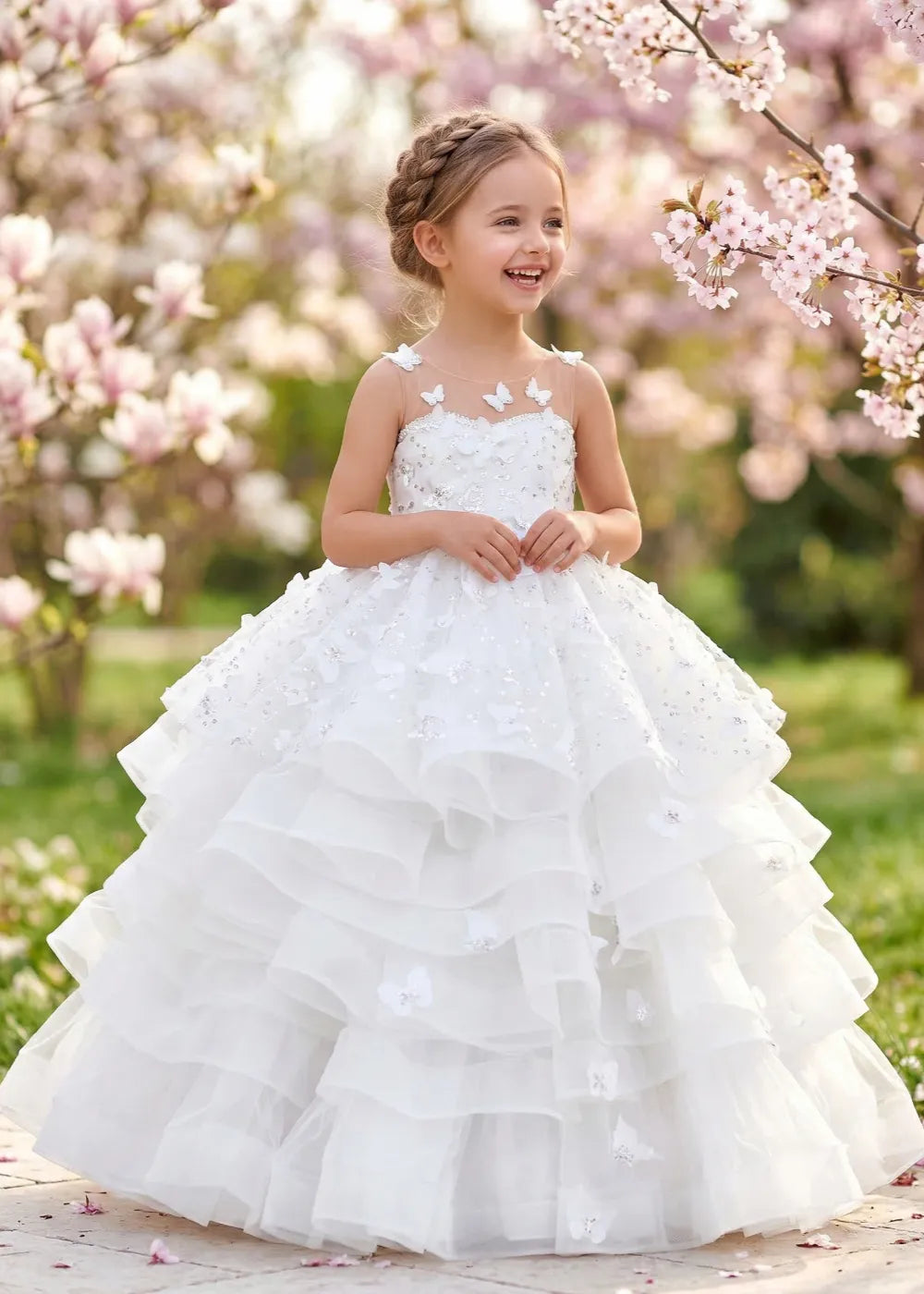 white tulle party dress Confte