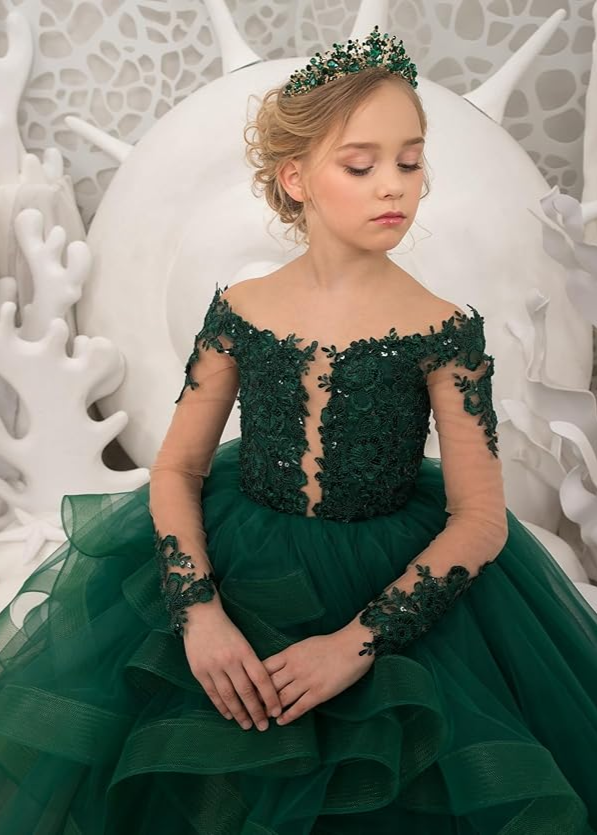 Princess Ruffles Tulle Party Gown