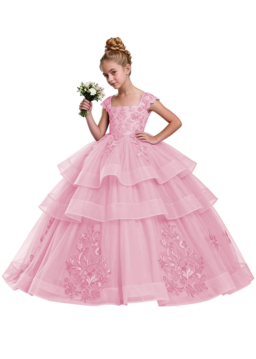Elegant Tulle Pageant Dress for Girls
