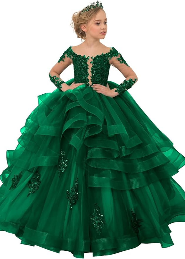 Princess Ruffles Tulle Party Gown