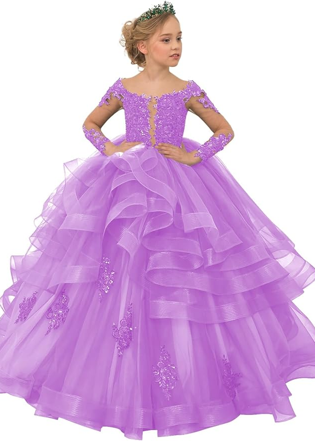 Princess Ruffles Tulle Party Gown