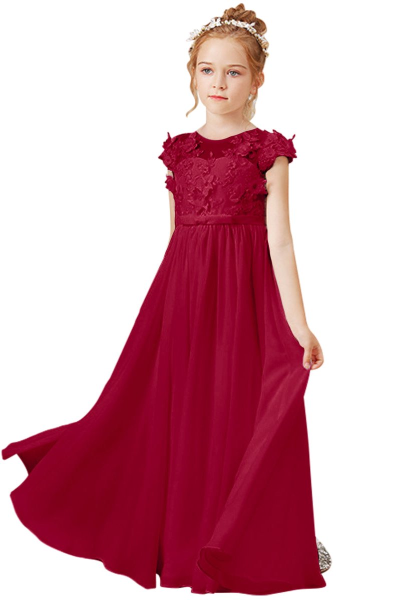 Flower Girl Dresses Applique Tulle Pageant Princess Gown