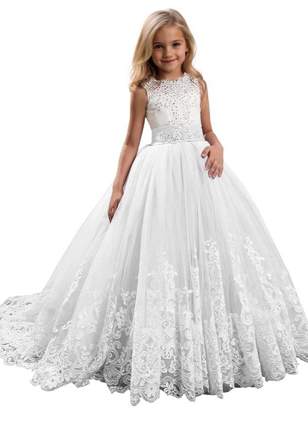 Princess Lilac Long Girls Pageant Dresses