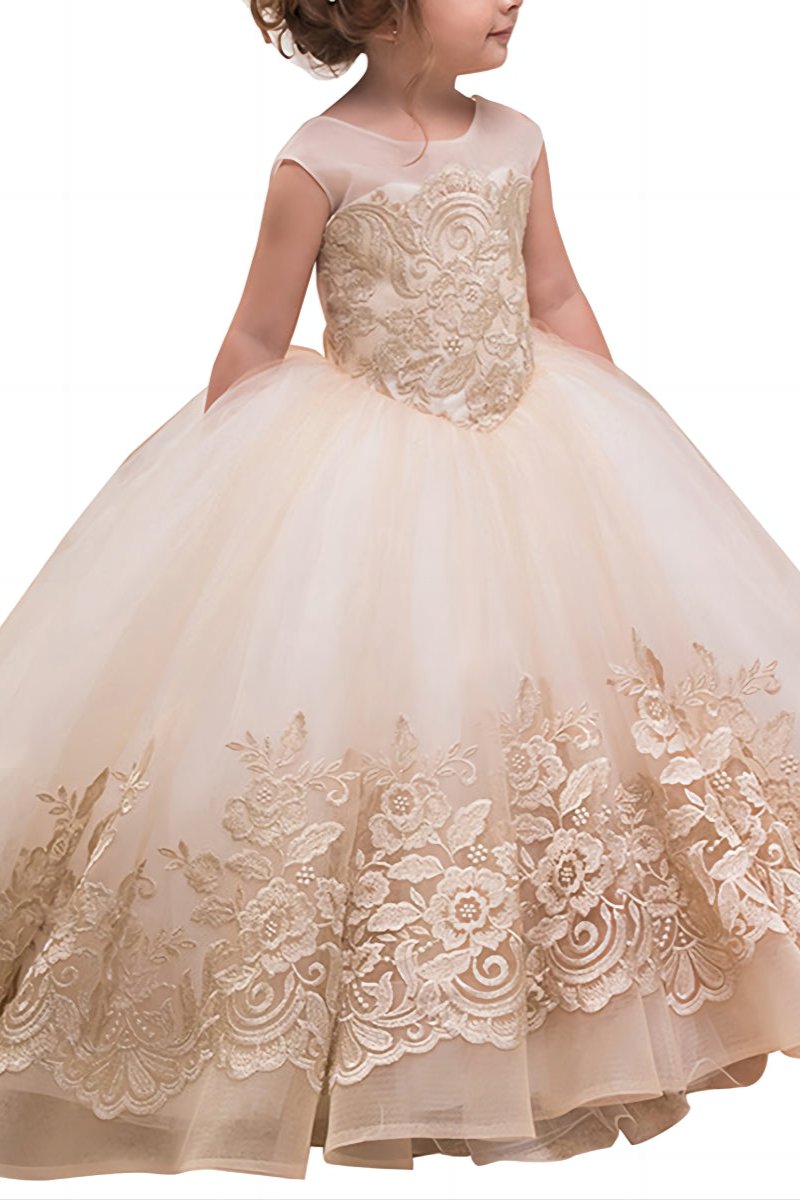 Flower Girl Dress for Wedding Bridesmaid Princess Party Gown