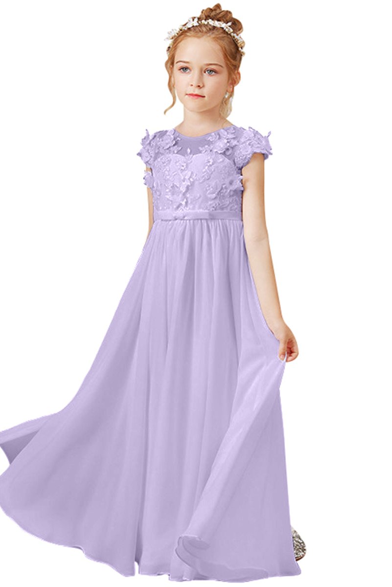 Flower Girl Dresses Applique Tulle Pageant Princess Gown