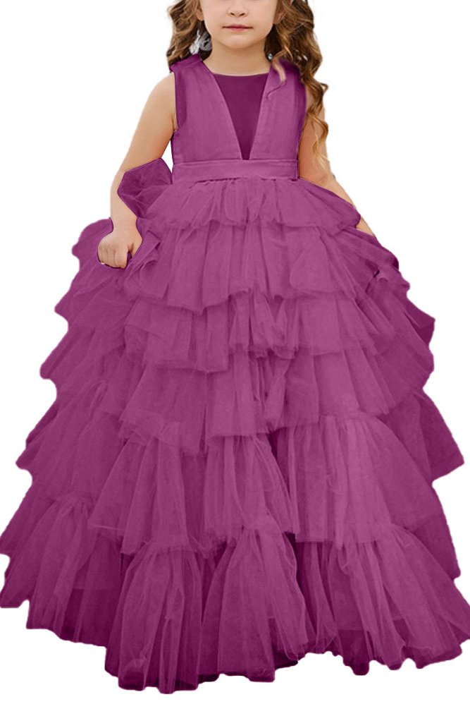 Applique Lace Tulle Flower Girl Dress