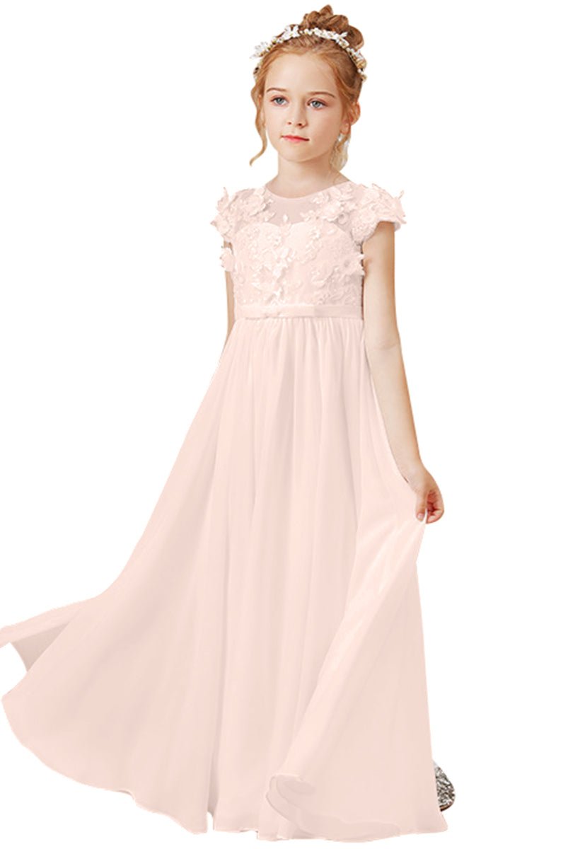 Flower Girl Dresses Applique Tulle Pageant Princess Gown