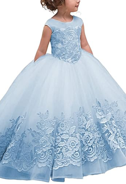 Flower Girl Dress for Wedding Bridesmaid Princess Party Gown