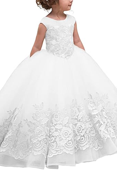 Flower Girl Dress for Wedding Bridesmaid Princess Party Gown