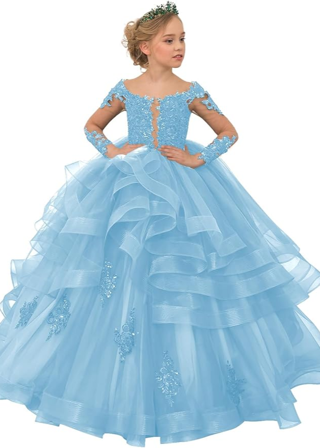 Princess Ruffles Tulle Party Gown