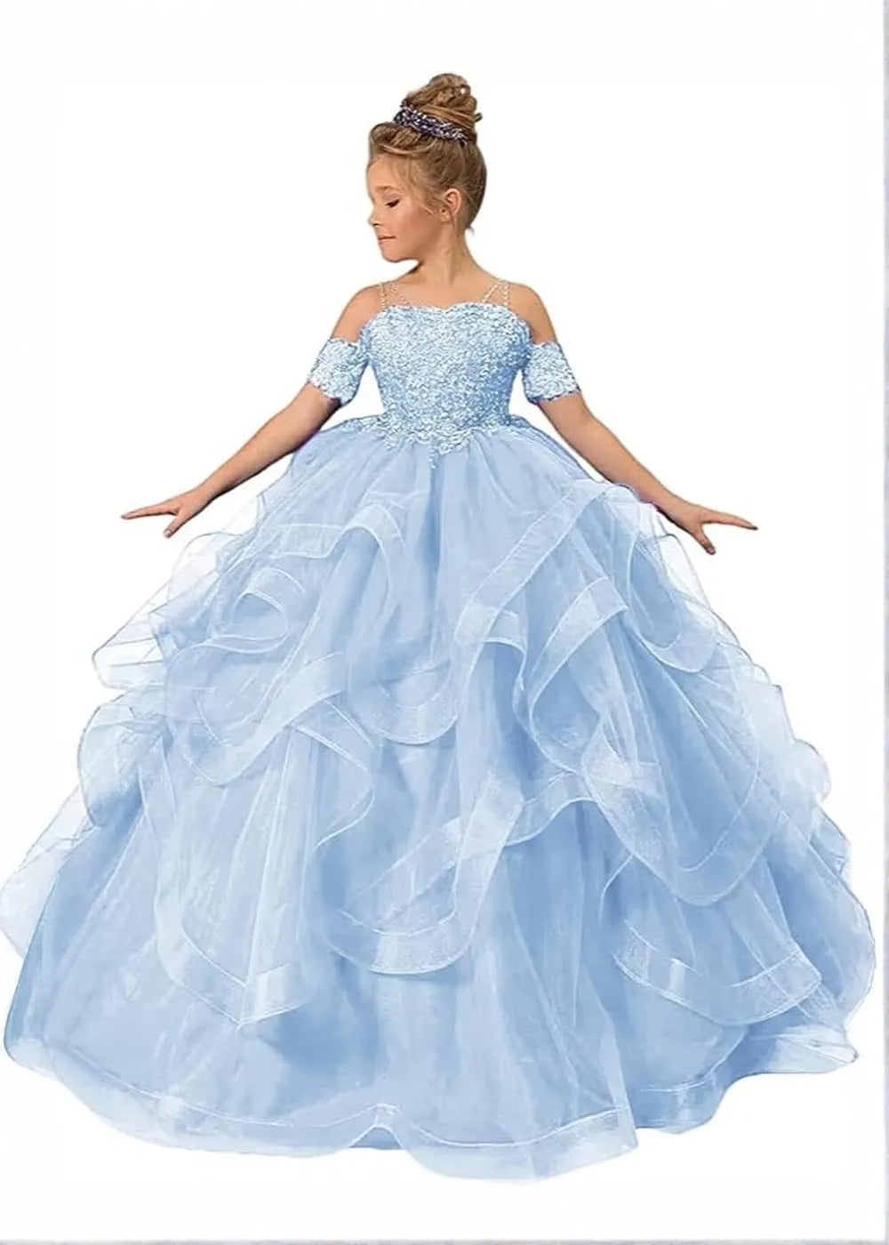 Lace Off-the-Shoulder Princess Dress