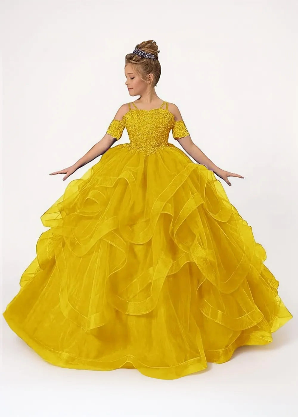 Lace Off-the-Shoulder Princess Dress