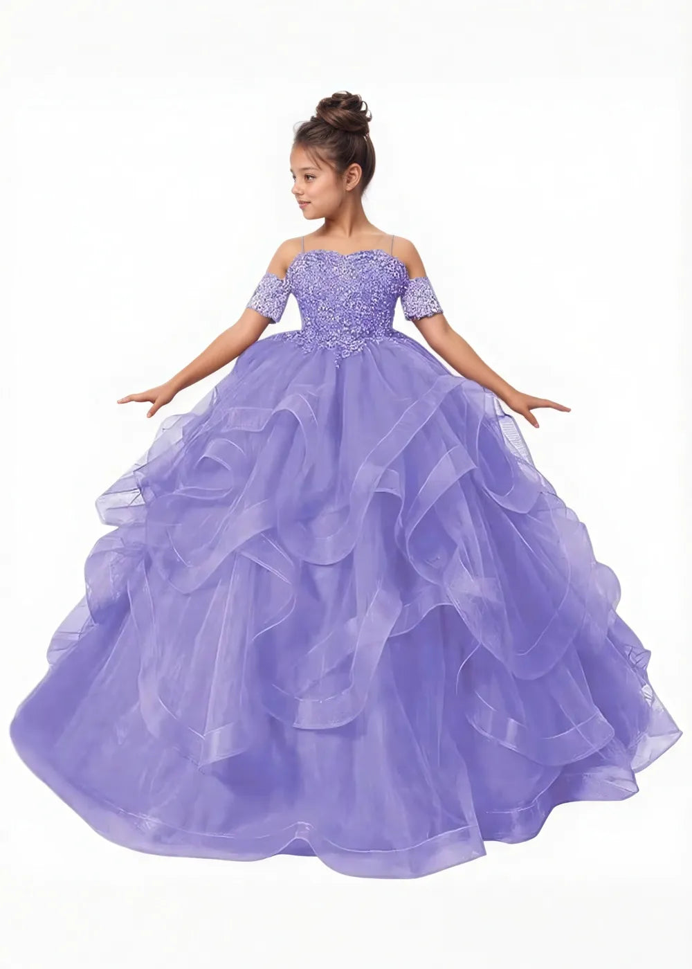 Lace Off-the-Shoulder Princess Dress