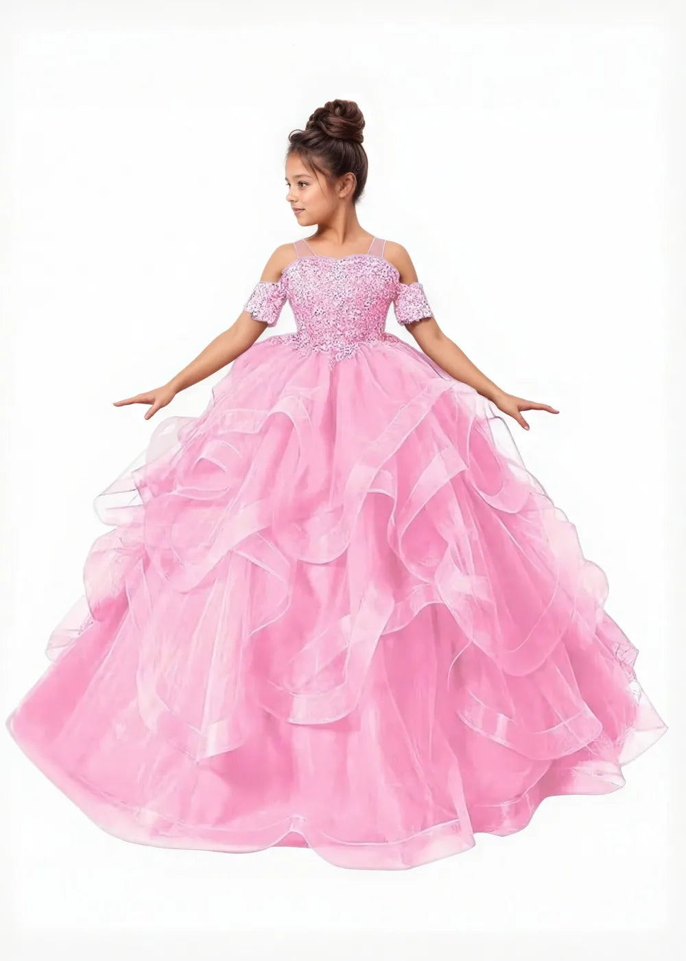 Lace Off-the-Shoulder Princess Dress