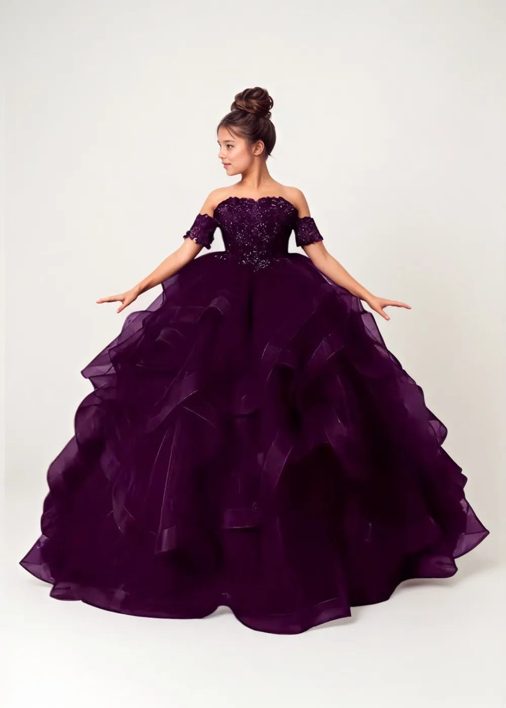 Lace Off-the-Shoulder Princess Dress