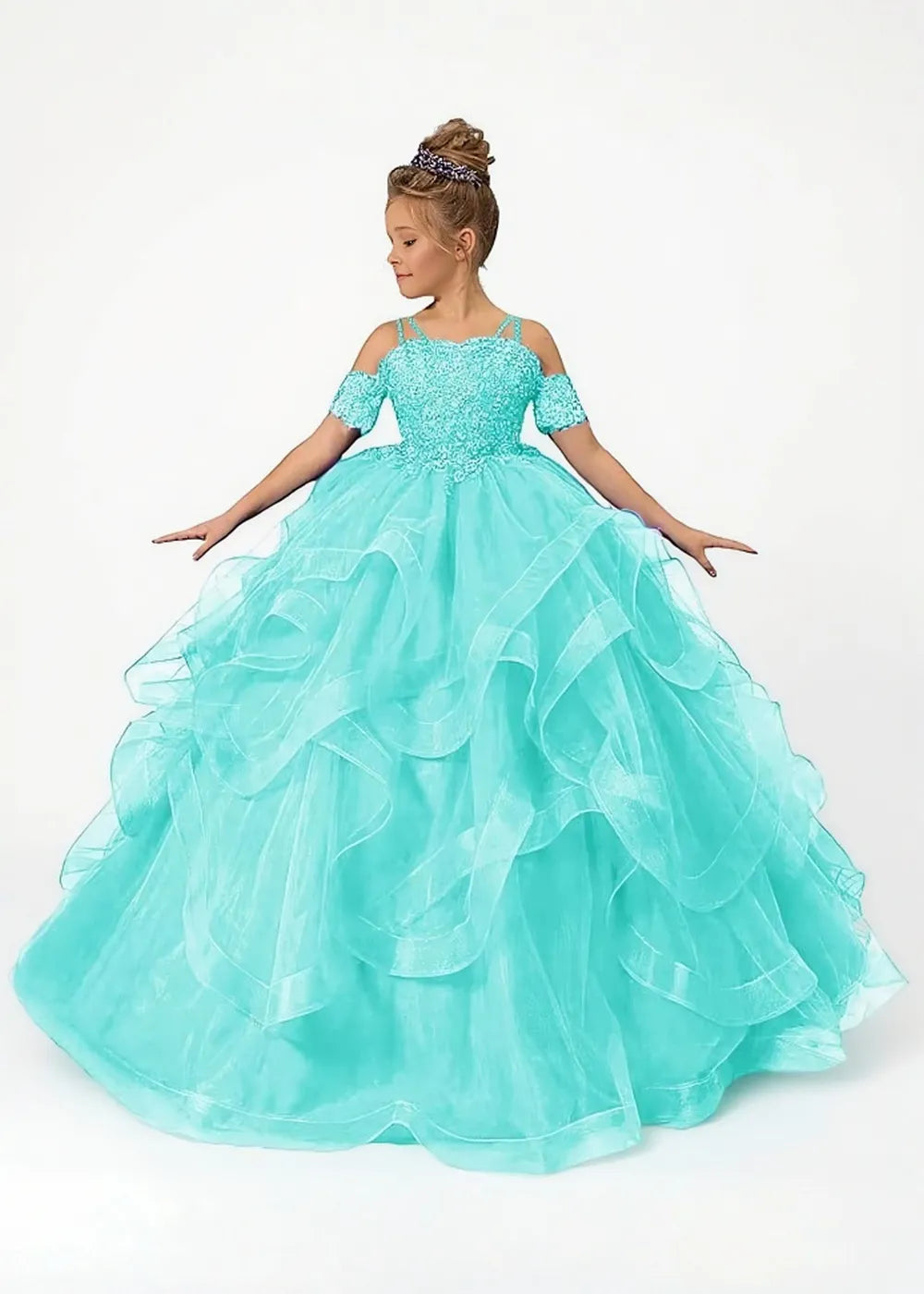 Lace Off-the-Shoulder Princess Dress