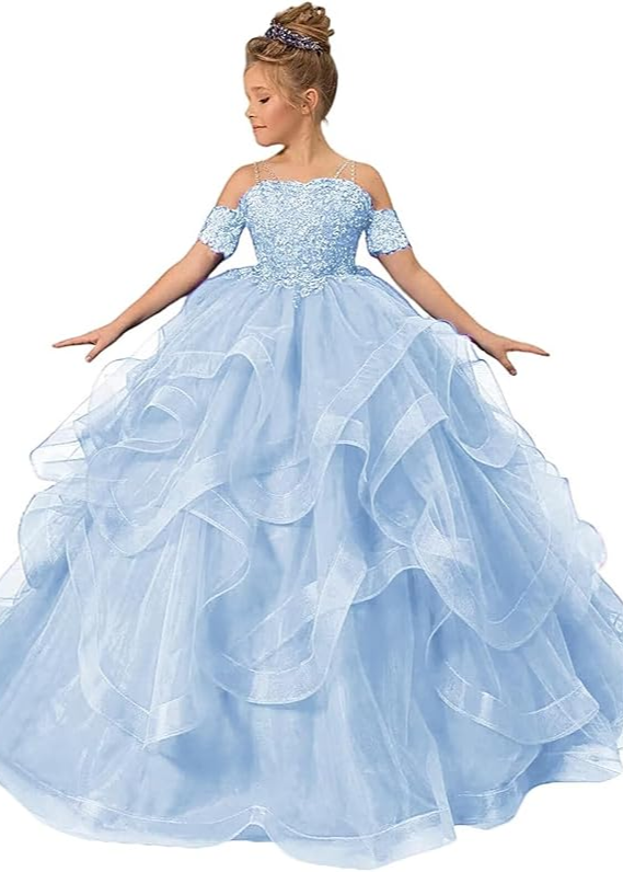 Lace Off-the-Shoulder Princess Dress
