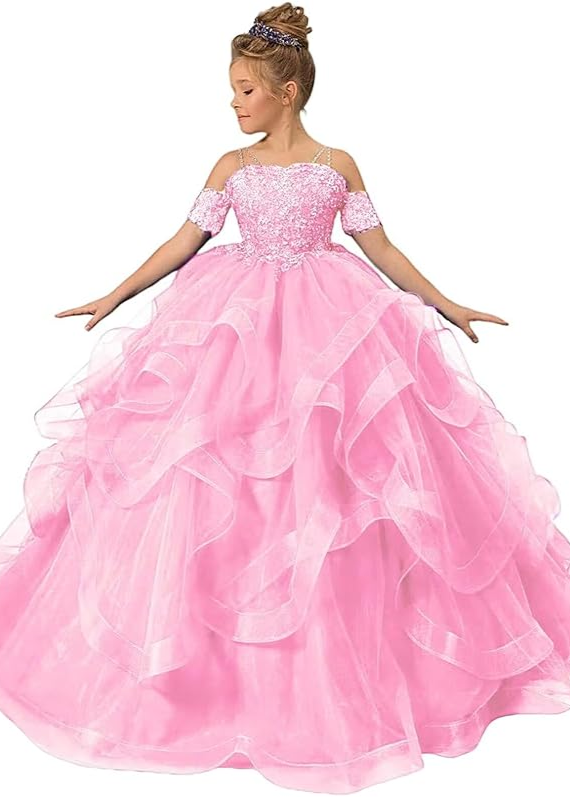 Lace Off-the-Shoulder Princess Dress