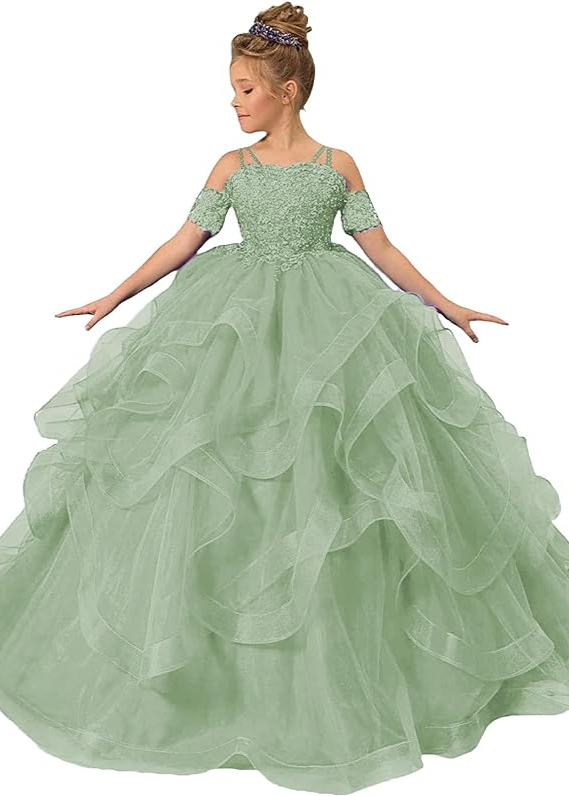 Lace Off-the-Shoulder Princess Dress
